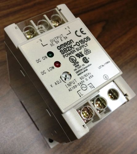 Omron S82K-01505  &#034;New&#034;  Out= 5 Vdc 2.5-amp   In= 100 to 240avc