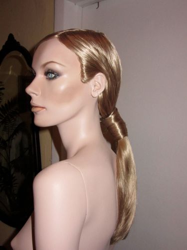 Vintage Rootstein female mannequin hardcap wig ponytail
