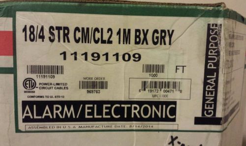 Honeywell Genesis 18/4 STR CL2 general purpose low voltage cable