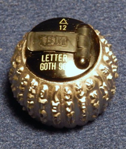 IBM Correcting Selectric III Typewriter Element BALL Letter Gothic 96 12 Point