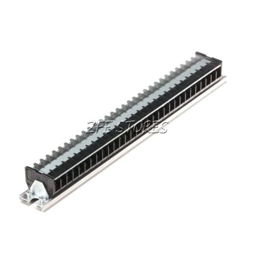 660v 15a dual row 30 position covered screw barrier terminal strip block new for sale