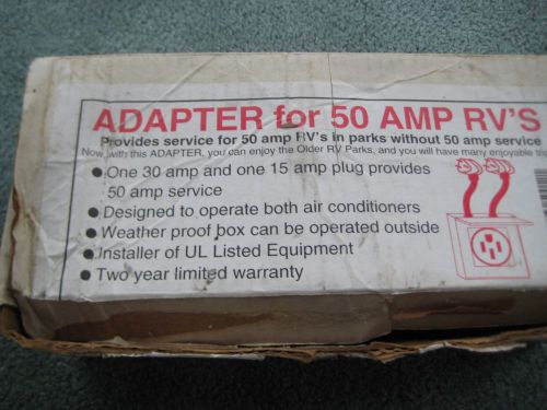 50 Amp Box Adapter used with Motor Homes and other uses