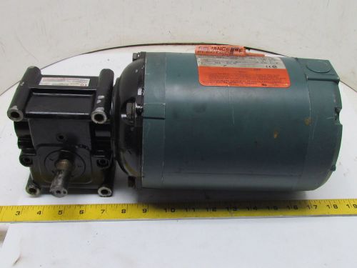 Reliance p56x1337t 3ph 3/4hp motor w/15gedc morse 20:1 speed reducer gearbox for sale