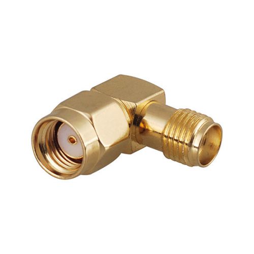 Rf adapter sma jack female to rp sma plug right angle rf coax adapter connector for sale