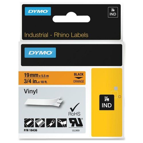 Dymo rhinopro industrial vinyl tape 18436 for sale