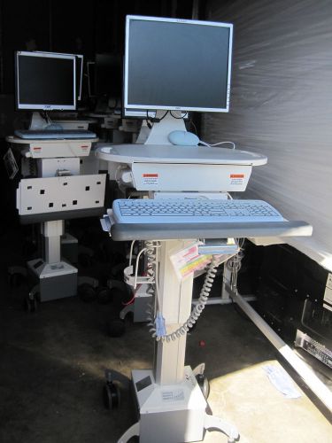 LOT of 10 Rioux Vision Mobile Computing Workstation Medical Carts