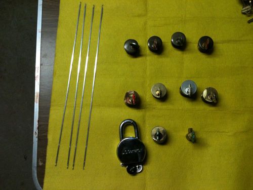 Lock cylinders lot of 11 pcs. (re-keyed with security pins) attn: pickers for sale