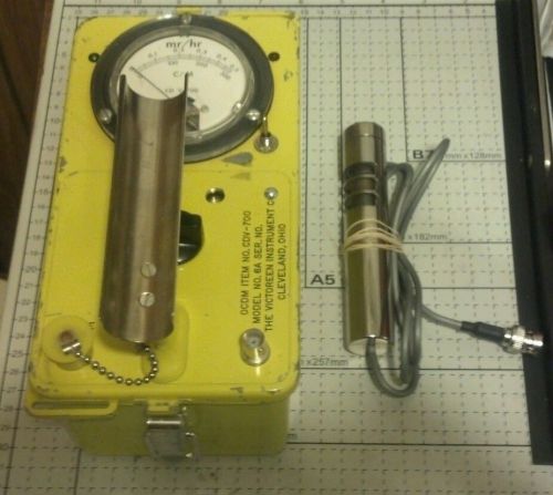 Modified Calibrated  Victoreen  cdv 700 6a Geiger counter  radiation detector