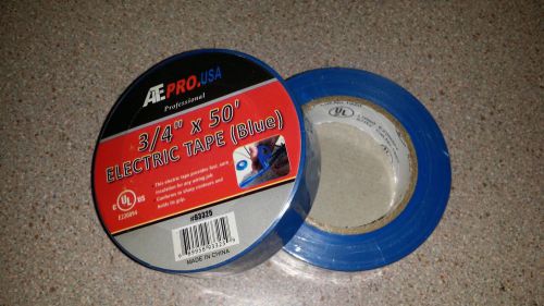 Blue electrical tape 3/4&#034; x 50&#039; - 2 rolls 93325 for sale