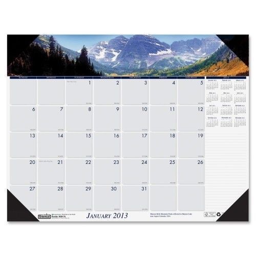 House of Doolittle Mountains Desk Pad Calendar 22&#034; W x 17&#034; D