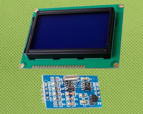 DS1307 DS18B20 RTC Temperature Sensor Professional 5V Blue LCD12864 Display