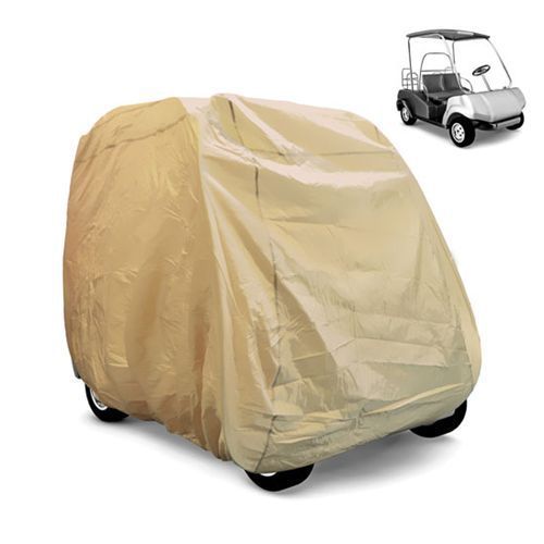 Pyle pcvgfct64 protective cover for golf cart (tan color)  2 pass for sale