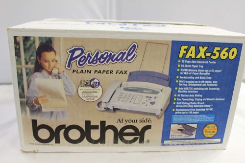 Brother Fax 560 Plain Paper New in Box Copy Machine Phone