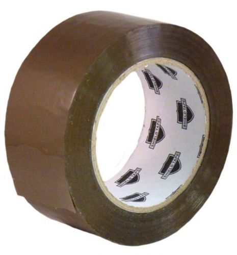 (12) rolls brown tan packing sealing tape - 2 inch 1000 yds 2 mil for sale