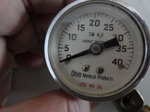 AIRWAY PRESSURE 40 GAGE OHIO MEDICAL PRODUCTS 1 1/2&#034; circ. Don&#039;t know if works