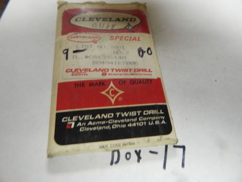 &#034;Cleveland&#034; Twist Drill Bits  # 2 Size, lot of 9 Pcs