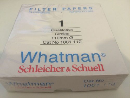Whatman grade 1 11?m pore 110 mm 11 cm circles filter paper 1001 110 new in box for sale