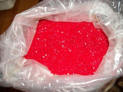 1.13  lb RED acrylic Plastic Plexiglass Pellets beads sinking NICE