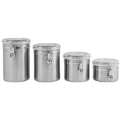 4 pc SS Canister Set RCA-045