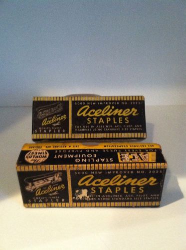 2 Boxes Vintage staples Ace Aceliner  in BOX  of 5000 refill #2025
