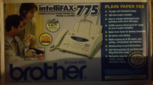 BROTHER INTELLIFAX-775 PLAIN PAPER FAX MACHINE W MANUAL NEW IN BOX