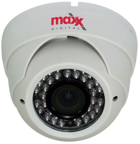 Maxx Digital CCTV Sony Effio-P 12mm Lens 700TVL 960H White Eyeball Dome Camera