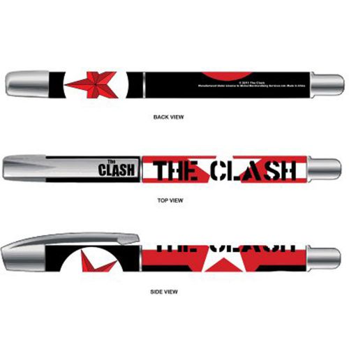 The Clash Stars and Stripes Logo Official New Black Gel Pen