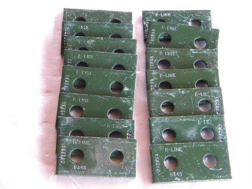 New lot of ( 31) cooper   b-line 2 hole splice plate green # b340 - free s/h for sale