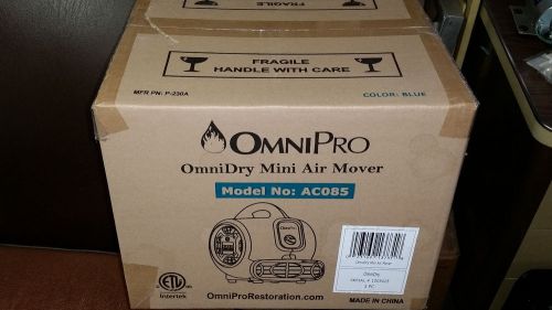 NEW OmniPro OmniDry Mini Air Mover and Carpet Dryer AC085
