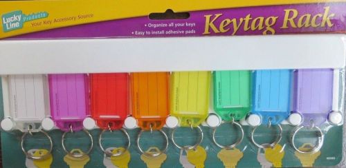 8 Lucky Line #60580 - Eight Key Keytag Racks - Organize  Your Keys