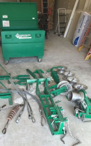 GREENLEE  640 Cable Puller Package, w/Storage Box Floor Mount 2500/4000 Lb
