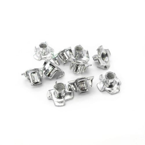 M3M4M5M6M8 Captive T Nuts Pronged Tee Nuts Blind Nuts Zinc Plated Carbon Steel