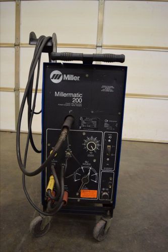 Millermatic 200 mig welder with aluminum spool gun 220v for sale