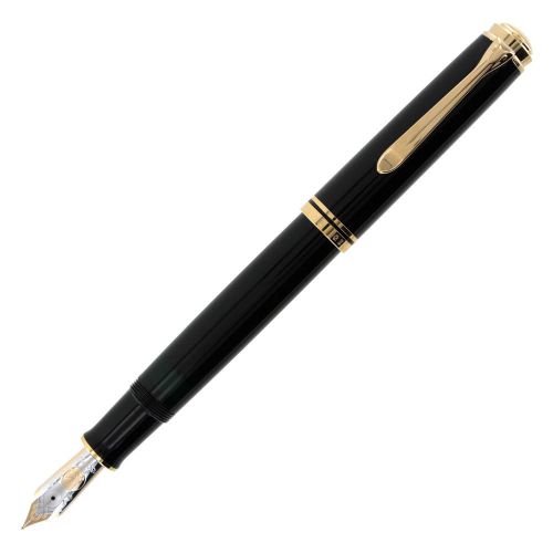 Pelikan souveran m1000 black fountain pen fine nib for sale