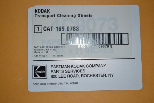 Kodak 3500 TRANSPORT CLEANING-SHEETS 169-0783 Scanner/Copier New