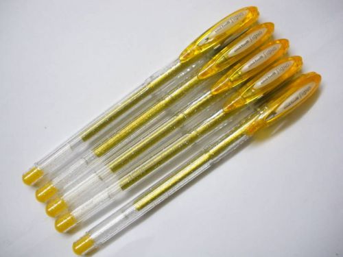 8pcs Uni-Ball Signo Sparkling Roller Ball Pen 1.0mm Gold(Japan)