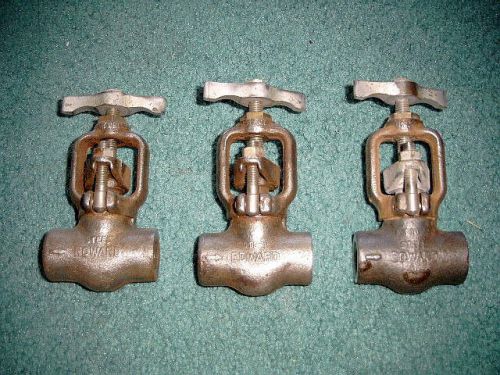 Rockwell Edward steel valve FIG 952 2ea + 1ea FIG 4952 (stainless body)
