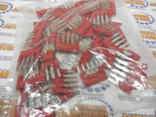 3030190 - plug-in bridge; 5; red; cross connections in terminal center. 15/pkg for sale