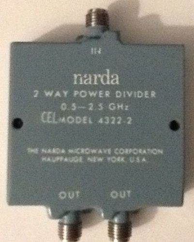 Narda 2 Way Power Divider 0.5-2.5Ghz Model 4322-2