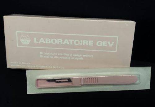 NEW disposable scalpels-Laboratoire Gev - Pink -10/box  $5.00