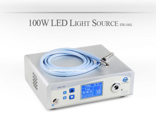 New100W LED Cold Light Source 300W Xenon Comparable 50000hours +  Fiber Cable