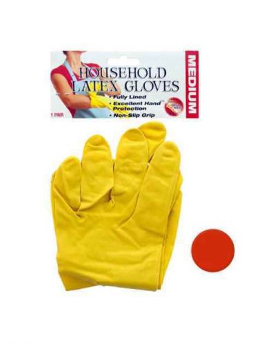 Household Latex Gloves - Set of 24 [ID 3169359]
