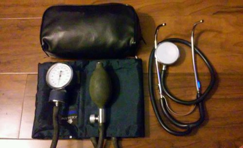 Select Medical Sphygmomanometer Gauge Adult Cuff Adjustable W/case &amp; Stethoscope