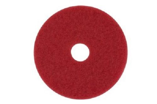 3M Red Buffer Pad 5100, 12 Inch - 5/Case