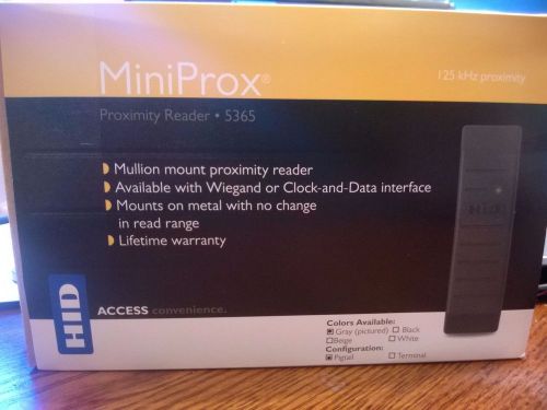 HID MINIPROX proximity reader 5365 (gray) NIB