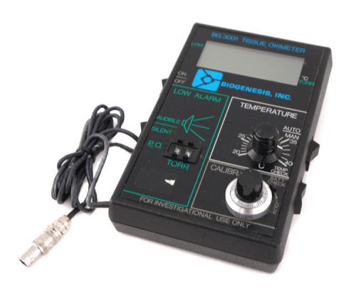 Biogenesis BG 3001 Handheld Tissue Oximeter Temperature Monitoring Device
