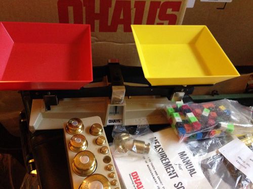 Ohaus Scale School Balance Extra Brass Weight Set Extra Weights NICE LOOK W/box