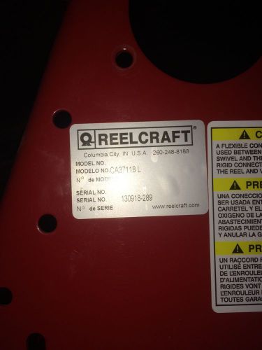 Reelcraft 1&#034; petroleum hose reel for sale