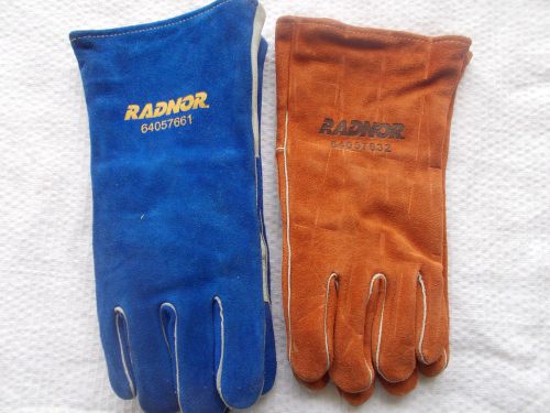 RADNOR WELDING GLOVES (2 pair)