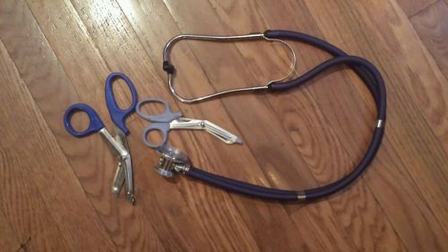 Trauma shears (2) and heavy duty stethoscope